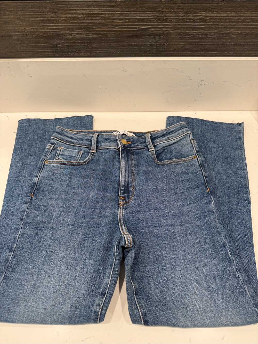 Zara Light Blue Straight-Leg Women’s Jeans